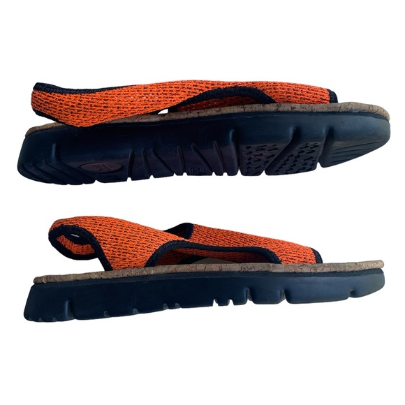 CAMPER Sandals woven stretch fabric in orange size 39EU - Picture 2 of 5